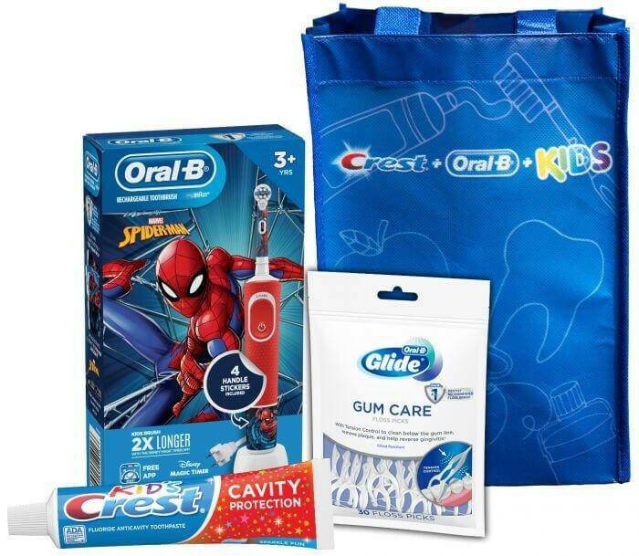 Oral-B Kids Electric Toothbrush Bundle Featuring Spiderman