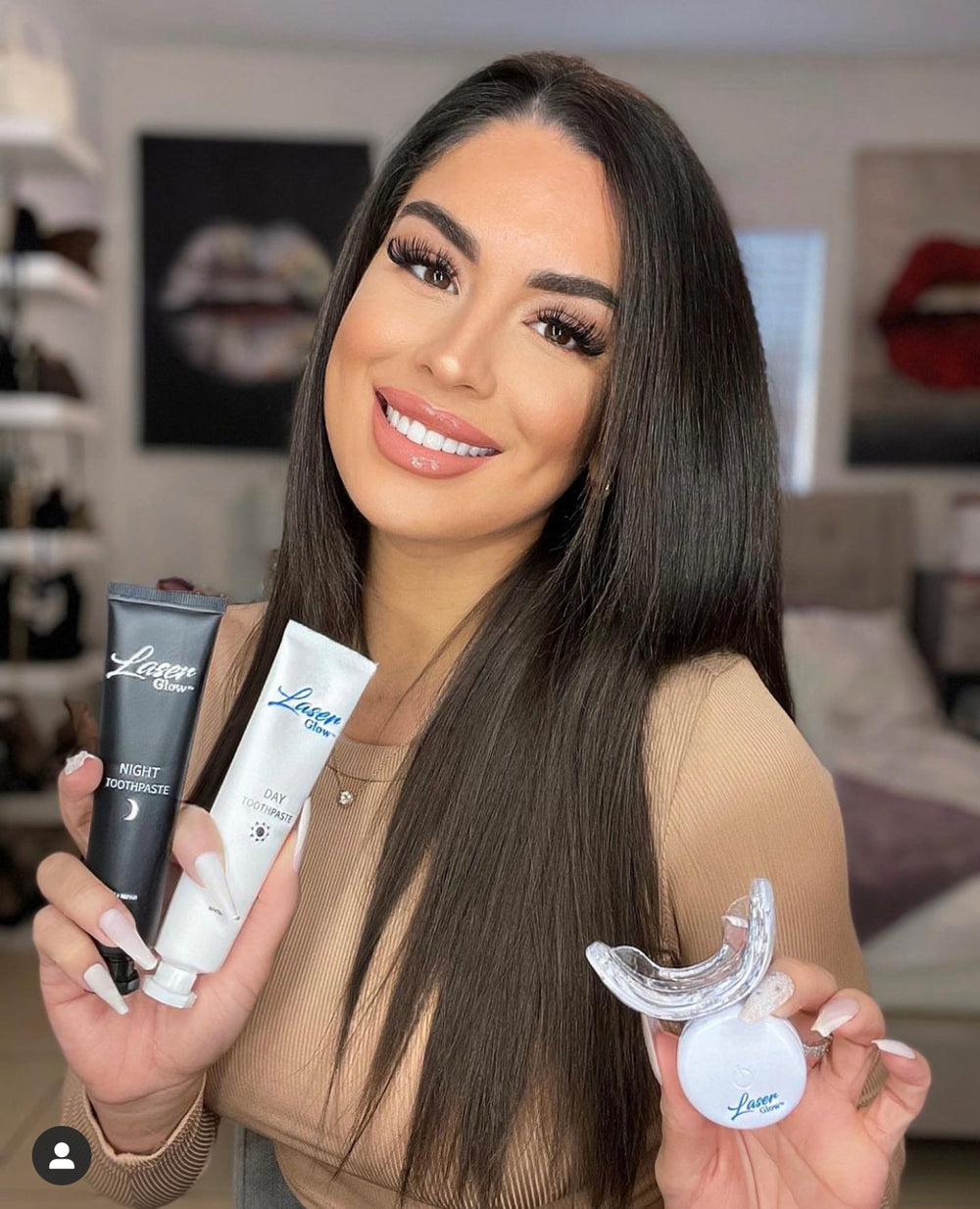 alyssa miami florida laserglow teeth whitening model