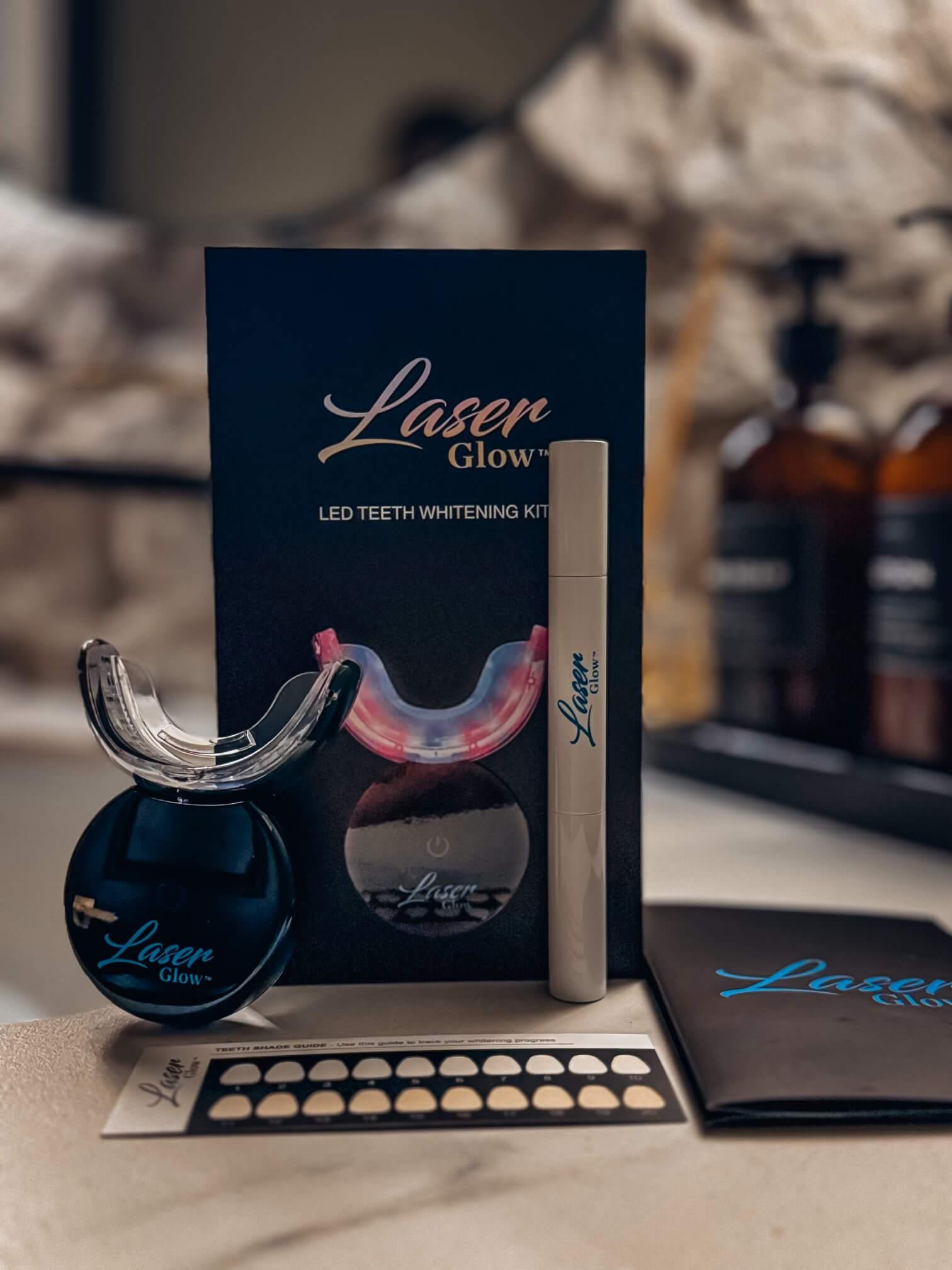 Best wireless LED teeth whitening kit by LaserGlow for brighter, whiter teeth.