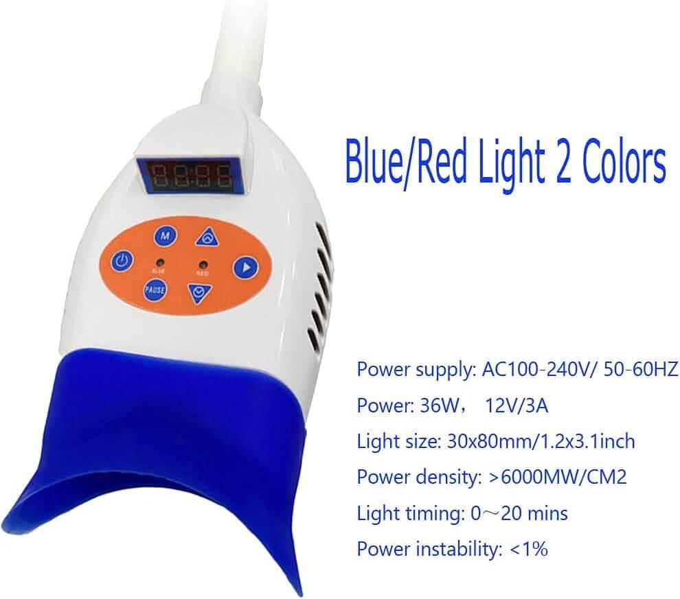 LaserGlow teeth whitening machine for safe, powerful, and efficient teeth whitening treatments.