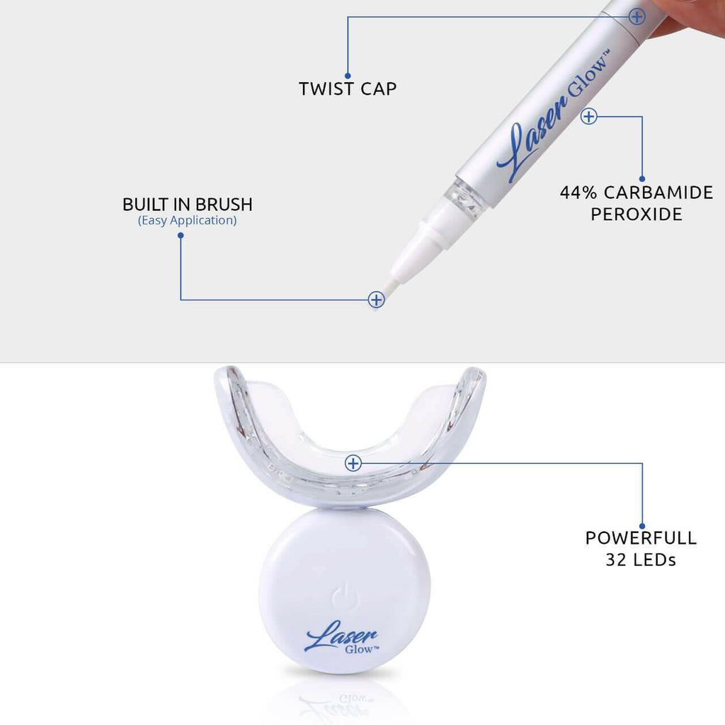 LED light teeth whitening kit