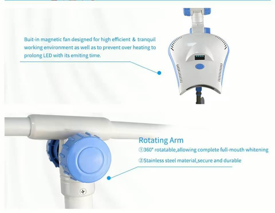 LaserGlow professional LED teeth whitening machine for deep whitening and long-lasting results.